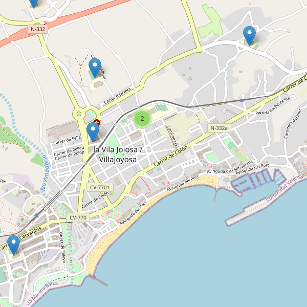 Mapa de escuelas en Villajoyosa Thumbnail