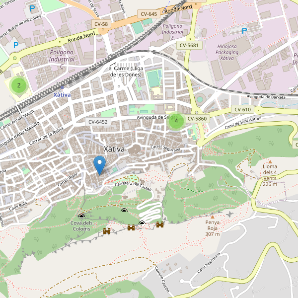 Mapa de escuelas en Xàtiva Thumbnail