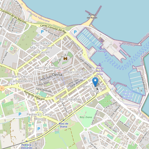 Mapa de estaciones en Dénia Thumbnail