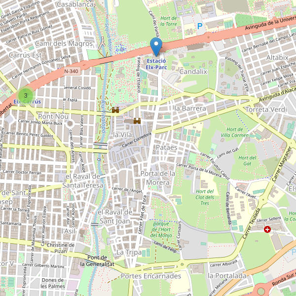 Mapa de estaciones en Elche Thumbnail