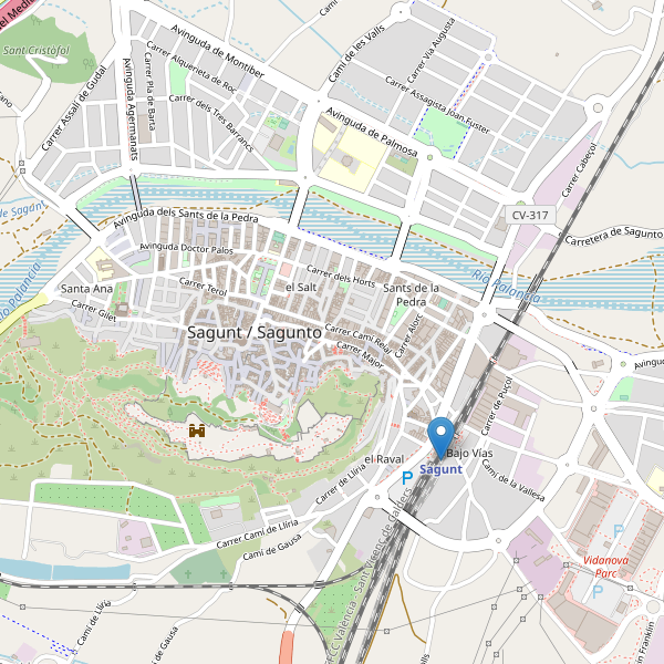 Mapa de estaciones en Sagunto Thumbnail