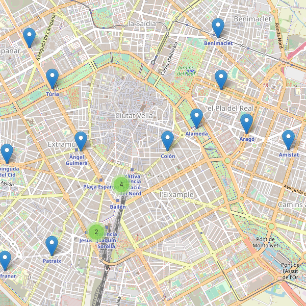Mapa de estaciones en València Thumbnail