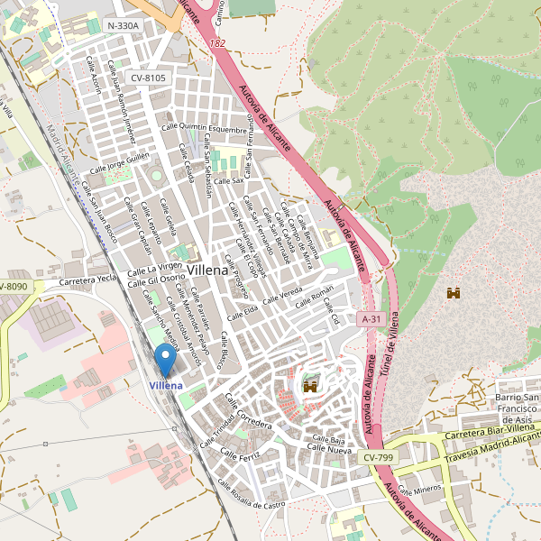 Mapa de estaciones en Villena Thumbnail