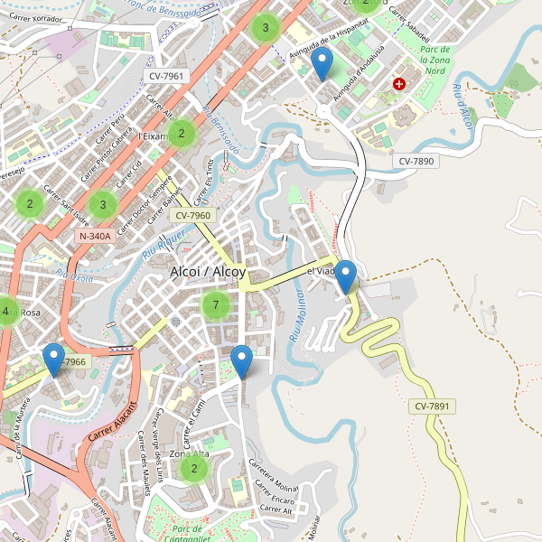 Thumbnail Mapa de farmacias en Alcoy
