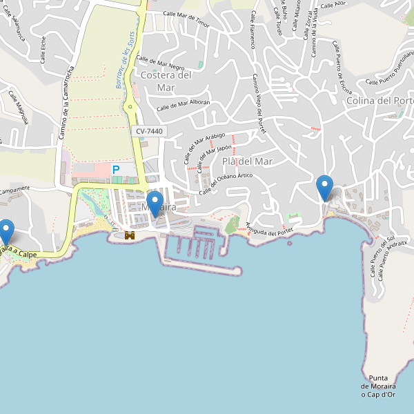 Thumbnail Mapa de farmacias en Moraira