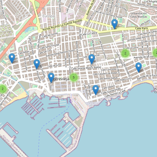 Thumbnail Mapa de farmacias en Torrevieja