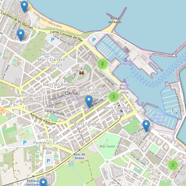 Thumbnail Mapa de hoteles en Dénia