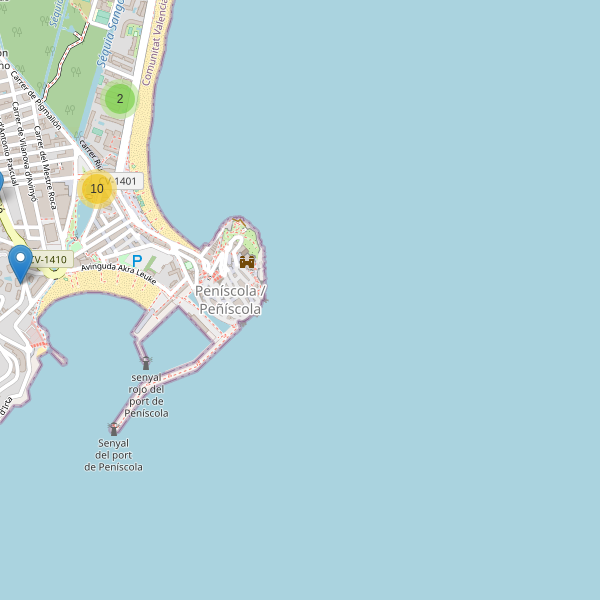 Thumbnail Mapa de hoteles en Peñíscola
