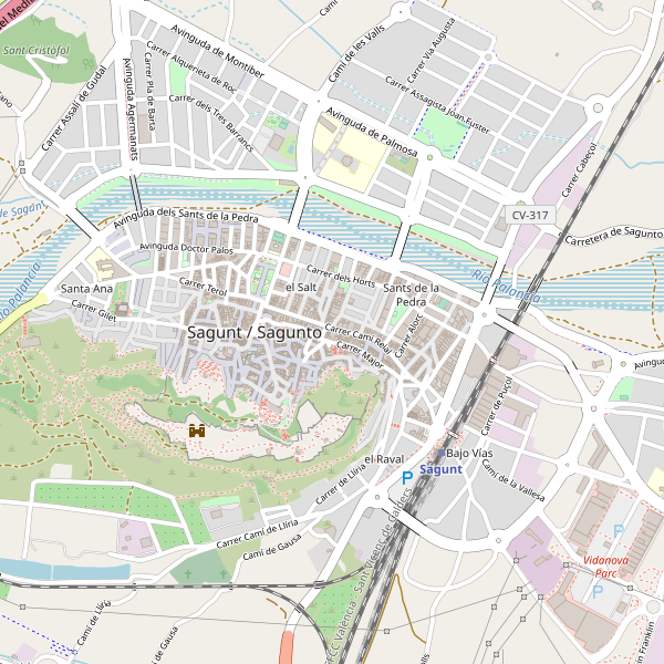Thumbnail Mapa de hoteles en Sagunto