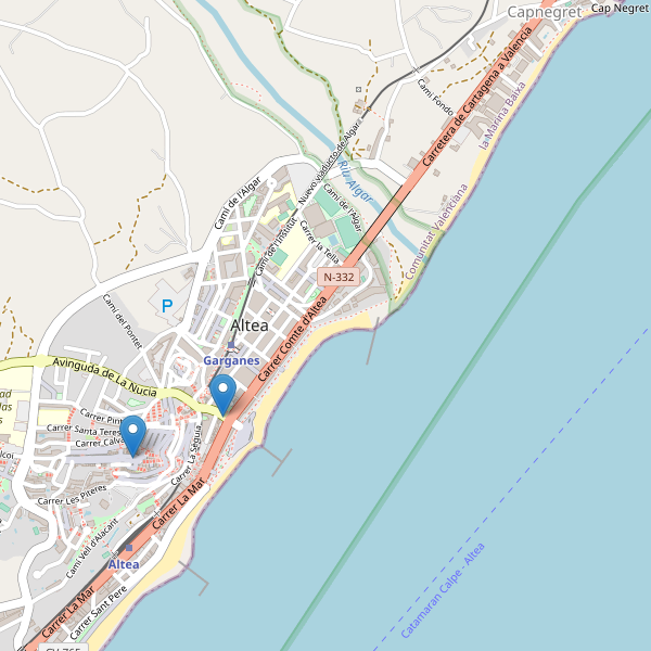 Mapa de iglesias en Altea Thumbnail
