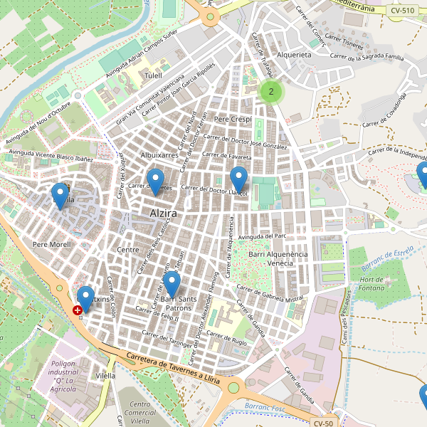 Mapa de iglesias en Alzira Thumbnail