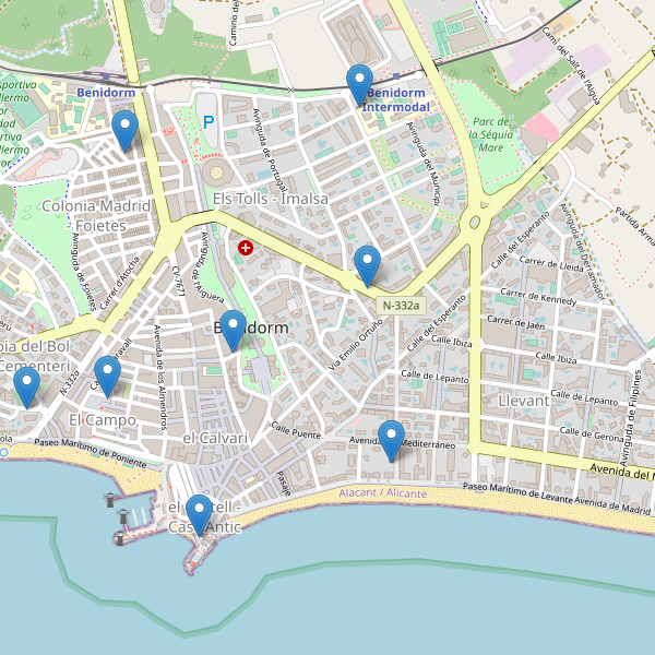 Mapa de iglesias en Benidorm Thumbnail