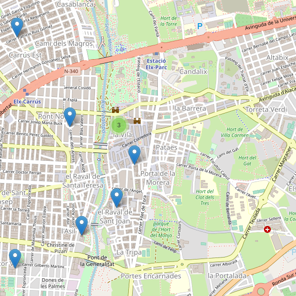 Mapa de iglesias en Elche Thumbnail