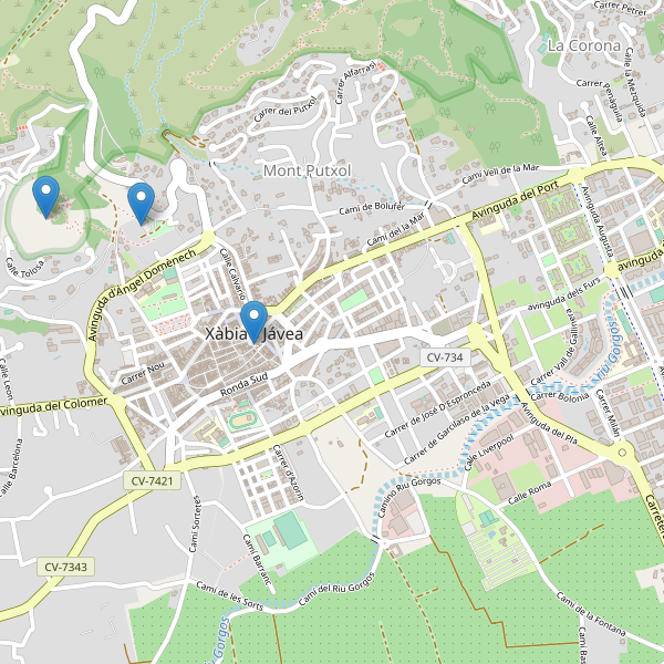 Mapa de iglesias en Jávea Thumbnail