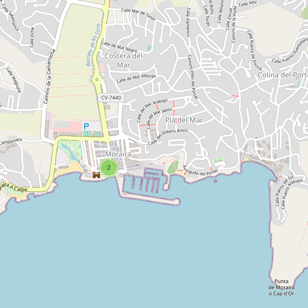 Mapa de iglesias en Moraira Thumbnail