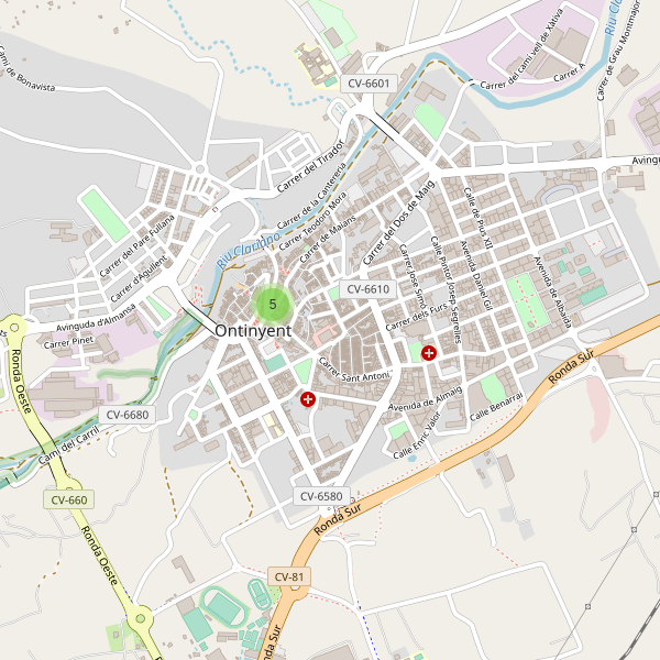 Mapa de iglesias en Ontinyent Thumbnail
