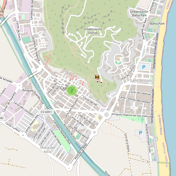 Mapa de mercados en Cullera Thumbnail