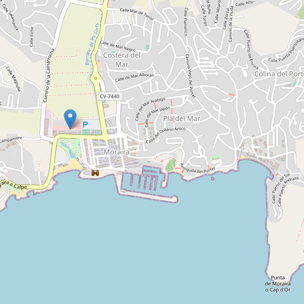 Mapa de mercados en Moraira Thumbnail