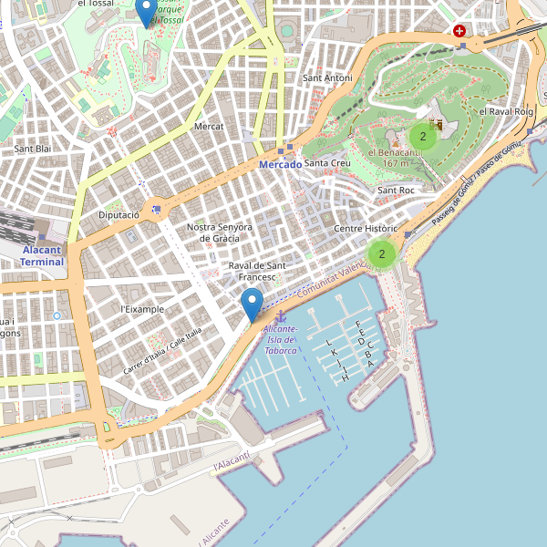 Mapa de monumentos en Alicante Thumbnail