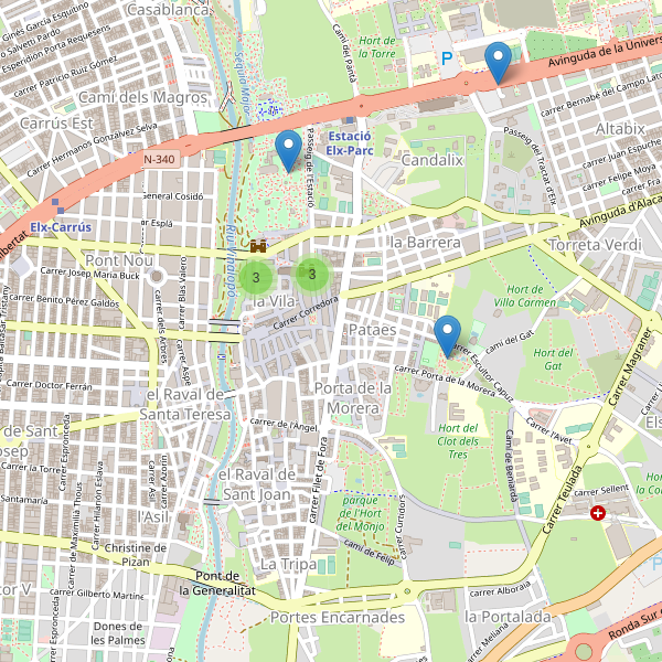 Mapa de monumentos en Elche Thumbnail