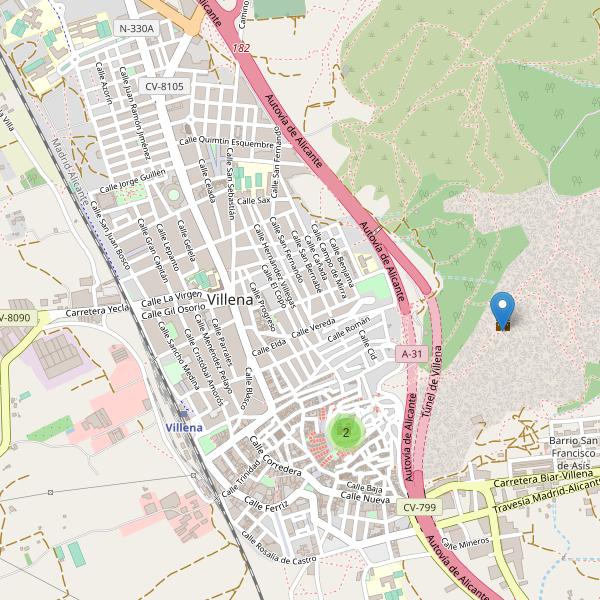 Mapa de monumentos en Villena Thumbnail