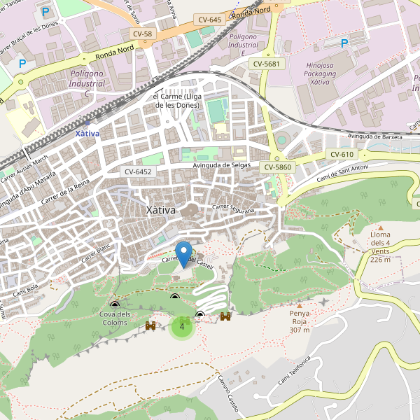 Mapa de monumentos en Xàtiva Thumbnail