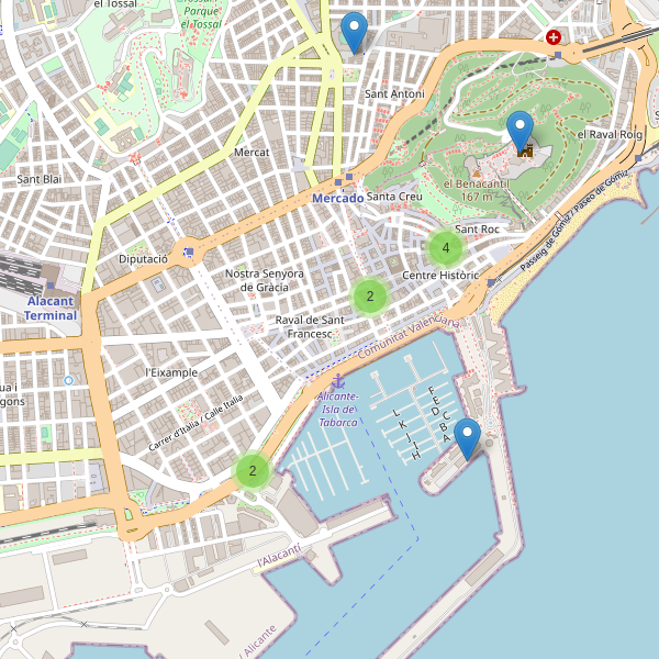 Thumbnail Mapa de museos en Alicante