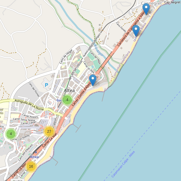 Thumbnail Mapa de restaurantes en Altea