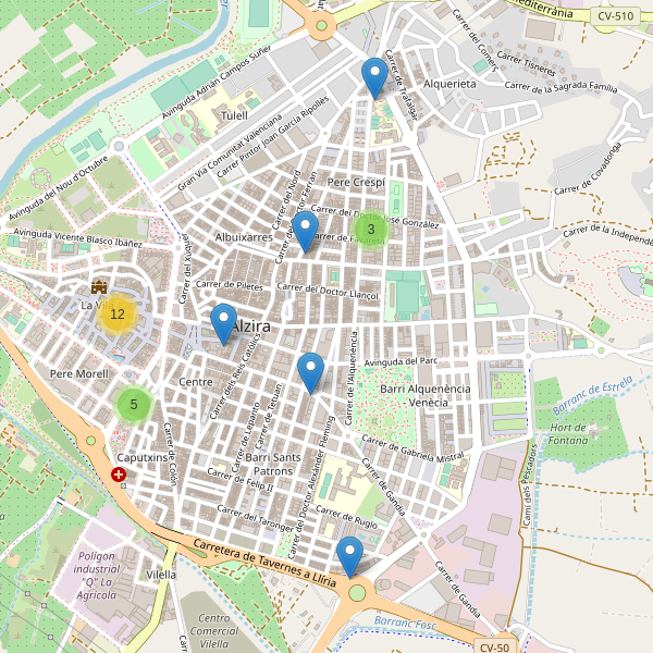 Thumbnail Mapa de restaurantes en Alzira