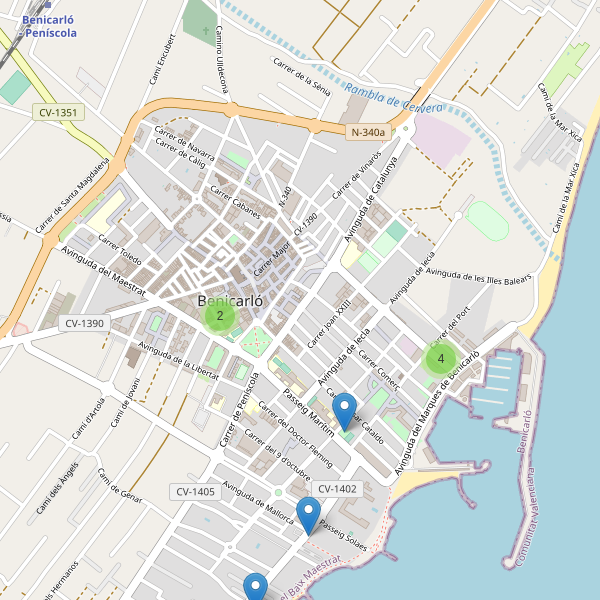 Thumbnail Mapa de restaurantes en Benicarló