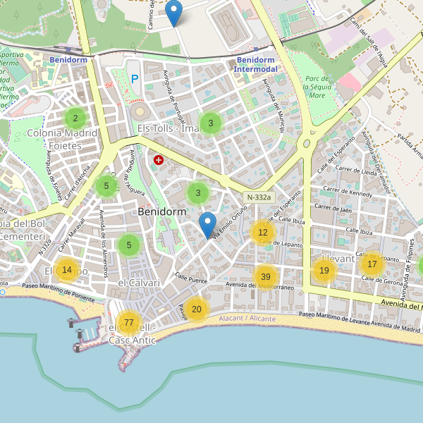 Thumbnail Mapa de restaurantes en Benidorm