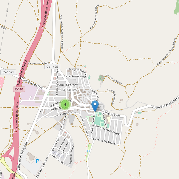 Thumbnail Mapa de restaurantes en Cabanes (CS)