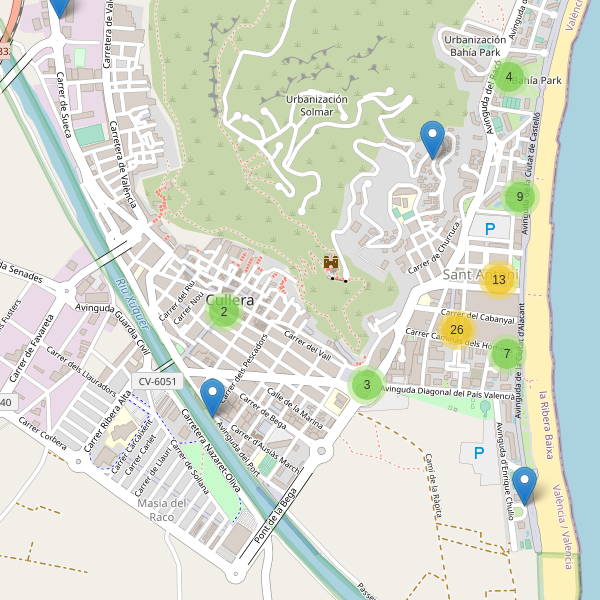 Thumbnail Mapa de restaurantes en Cullera
