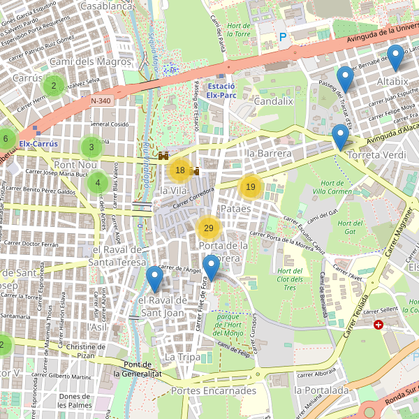 Thumbnail Mapa de restaurantes en Elche