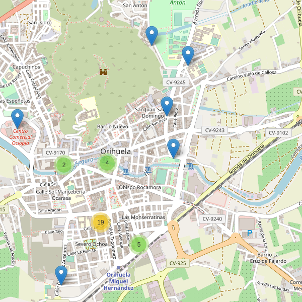 Thumbnail Mapa de restaurantes en Orihuela