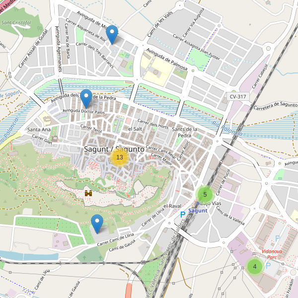 Thumbnail Mapa de restaurantes en Sagunto