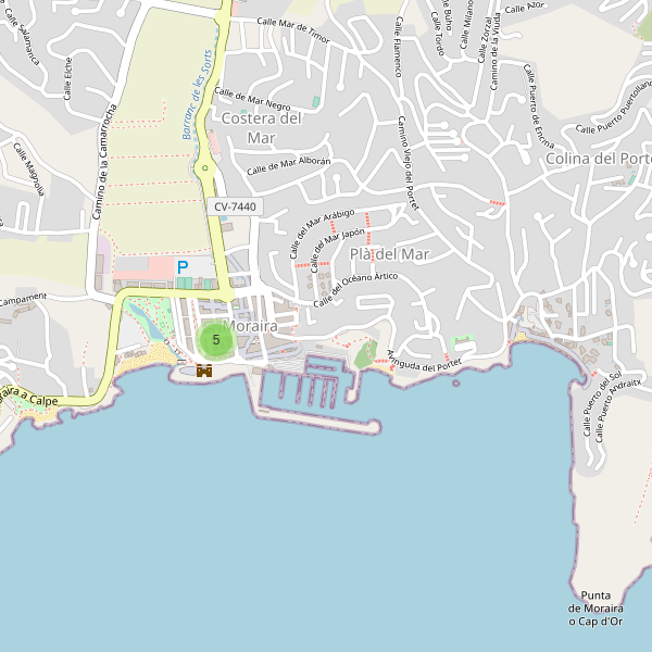 Mapa de ropa en Moraira Thumbnail