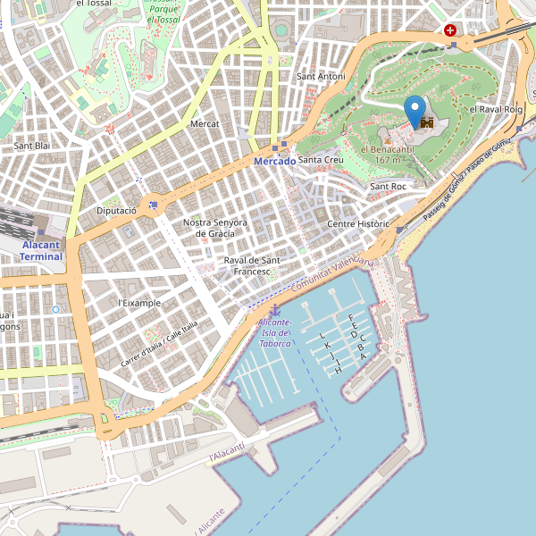 Mapa de sitios-arqueologicos en Alicante Thumbnail