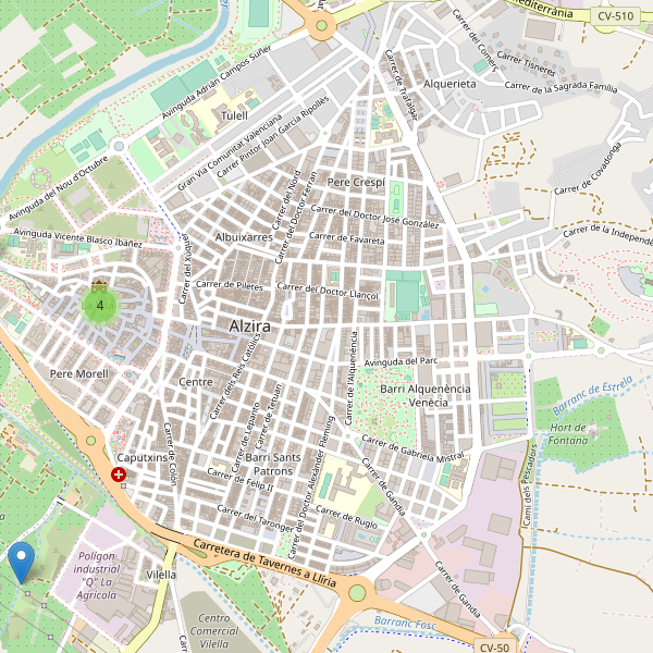 Mapa de sitios-arqueologicos en Alzira Thumbnail