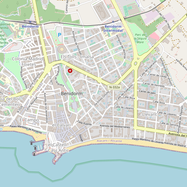 Mapa de sitios-arqueologicos en Benidorm Thumbnail