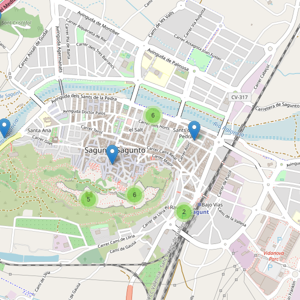 Mapa de sitios-arqueologicos en Sagunto Thumbnail