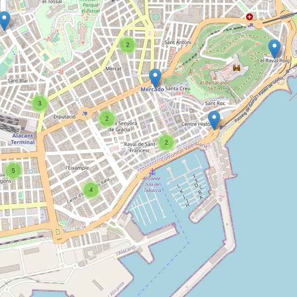 Thumbnail Mapa de supermercados en Alicante