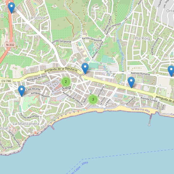Thumbnail Mapa de supermercados en Calp