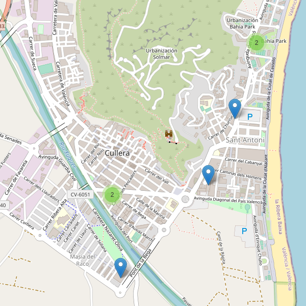 Thumbnail Mapa de supermercados en Cullera