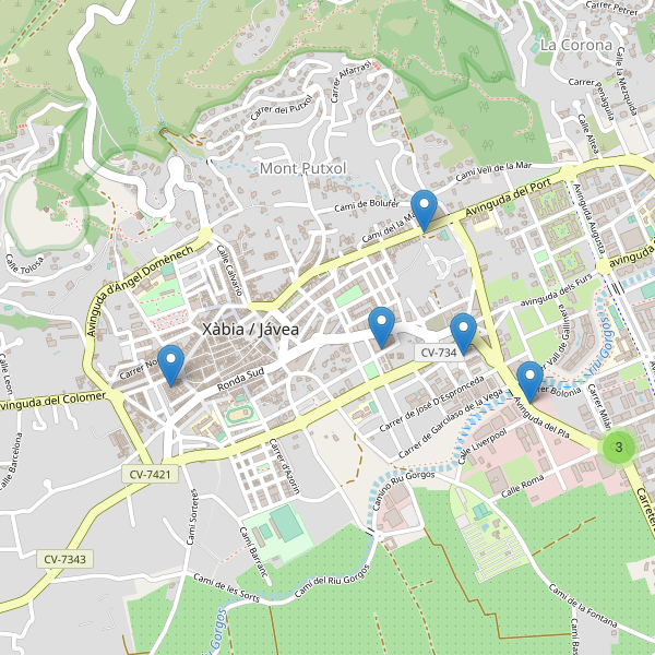 Thumbnail Mapa de supermercados en Jávea