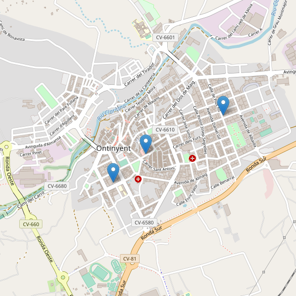 Thumbnail Mapa de supermercados en Ontinyent