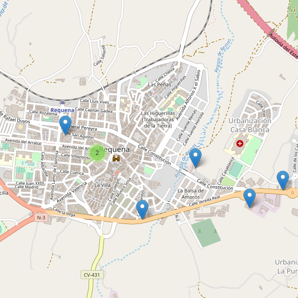 Thumbnail Mapa de supermercados en Requena