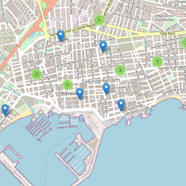 Thumbnail Mapa de supermercados en Torrevieja