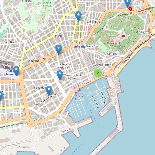 Mapa de taxi en Alicante Thumbnail