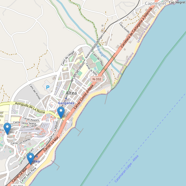 Mapa de taxi en Altea Thumbnail